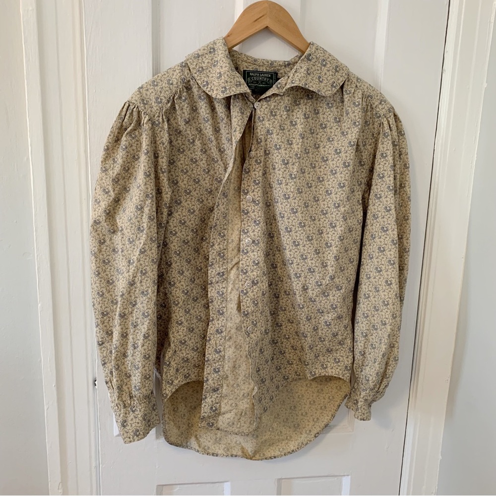 Vintage Ralph Lauren Floral Country Blouse